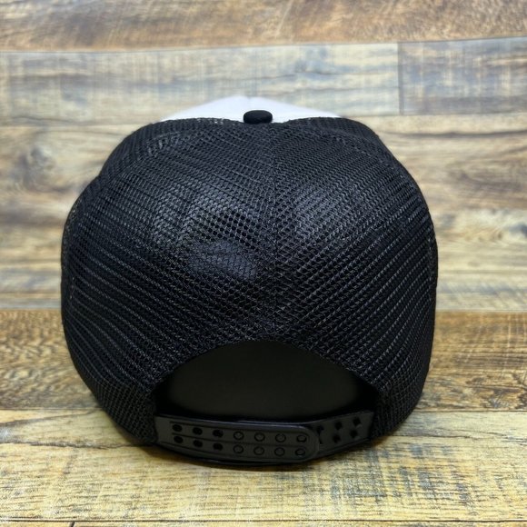 Take A Bite Out Of Crime Mens Trucker Hat Black Snapback Vintage Advertising Cap - Picture 4 of 7